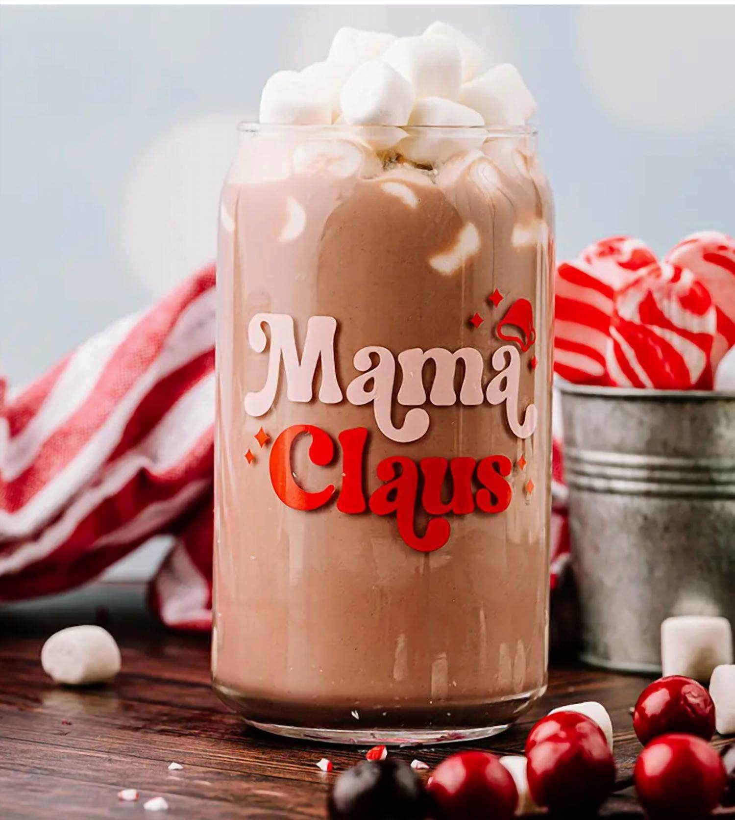 The Care Collective - Mama Claus Glass Can - Rack Hunt -