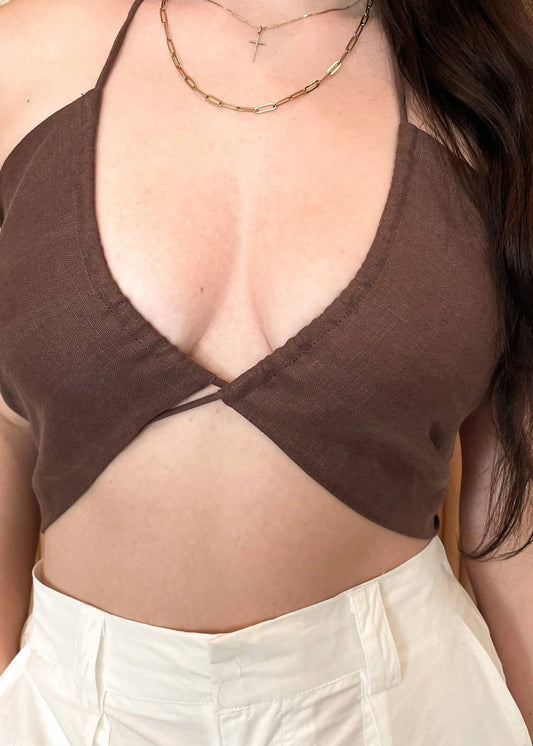 Pia Criss Cross Front Top