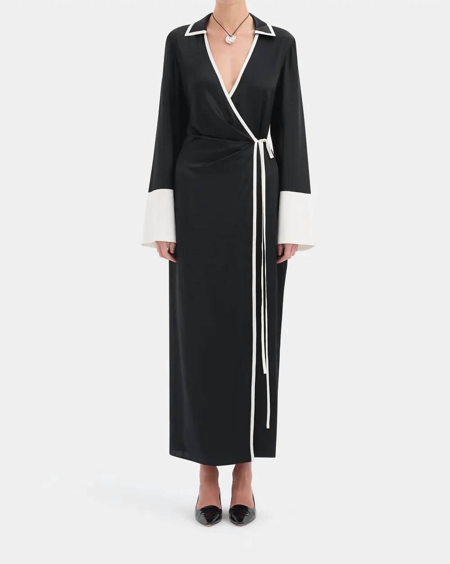 Yasmine Wrap Shirt Dress