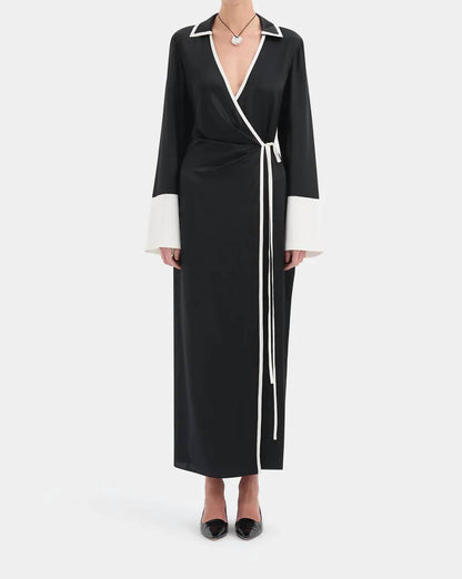 Yasmine Wrap Shirt Dress