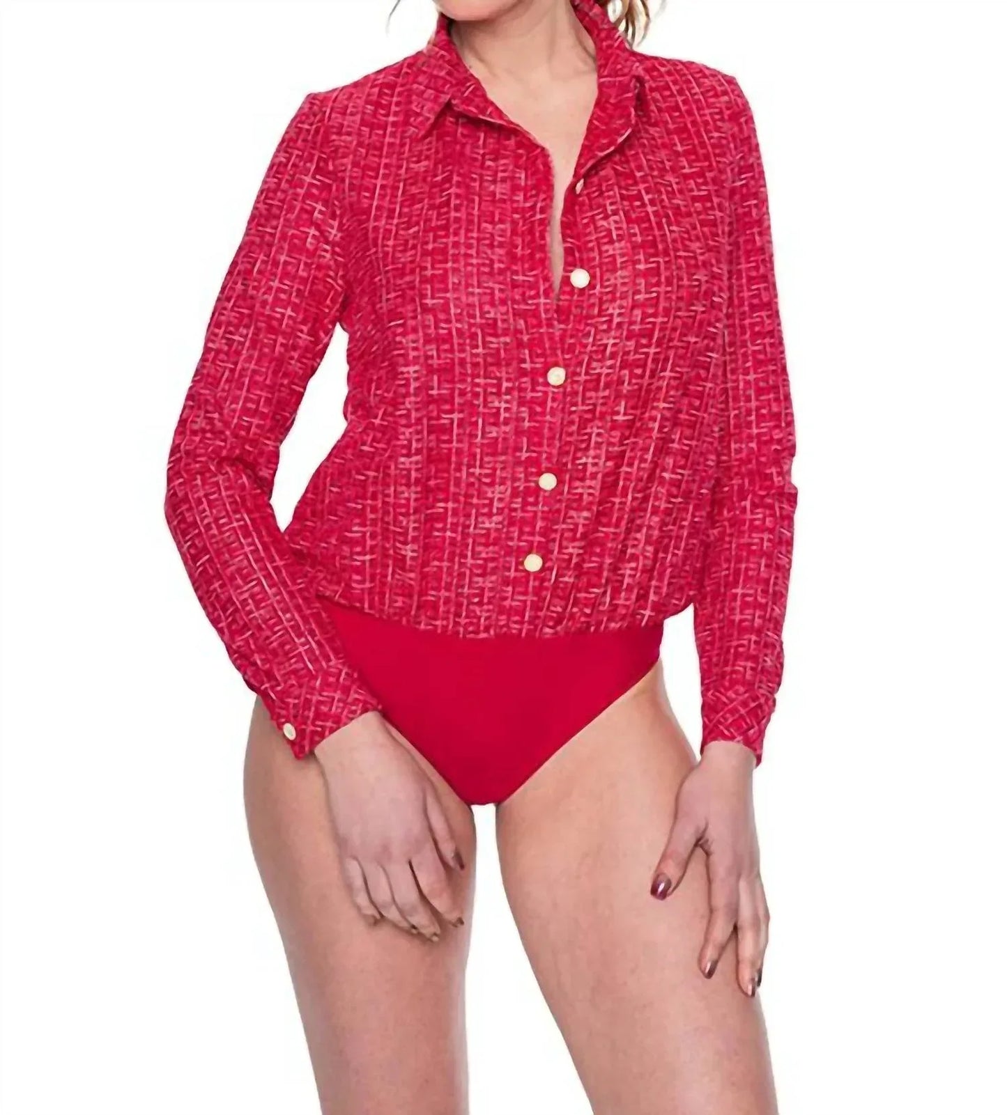 Louisa Bracq - Tweegy Long Sleeve Blouse Bodysuit - Rack Hunt