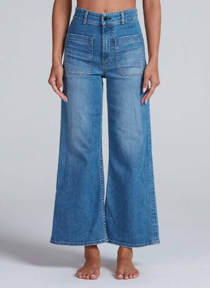 Cropped Wide Leg Sailor Jeans
