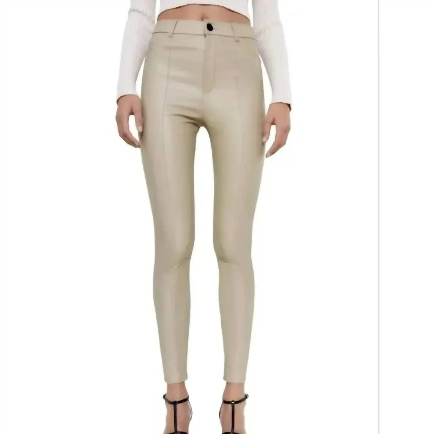 Zara - Coated Skinny Leggings - Rack Hunt