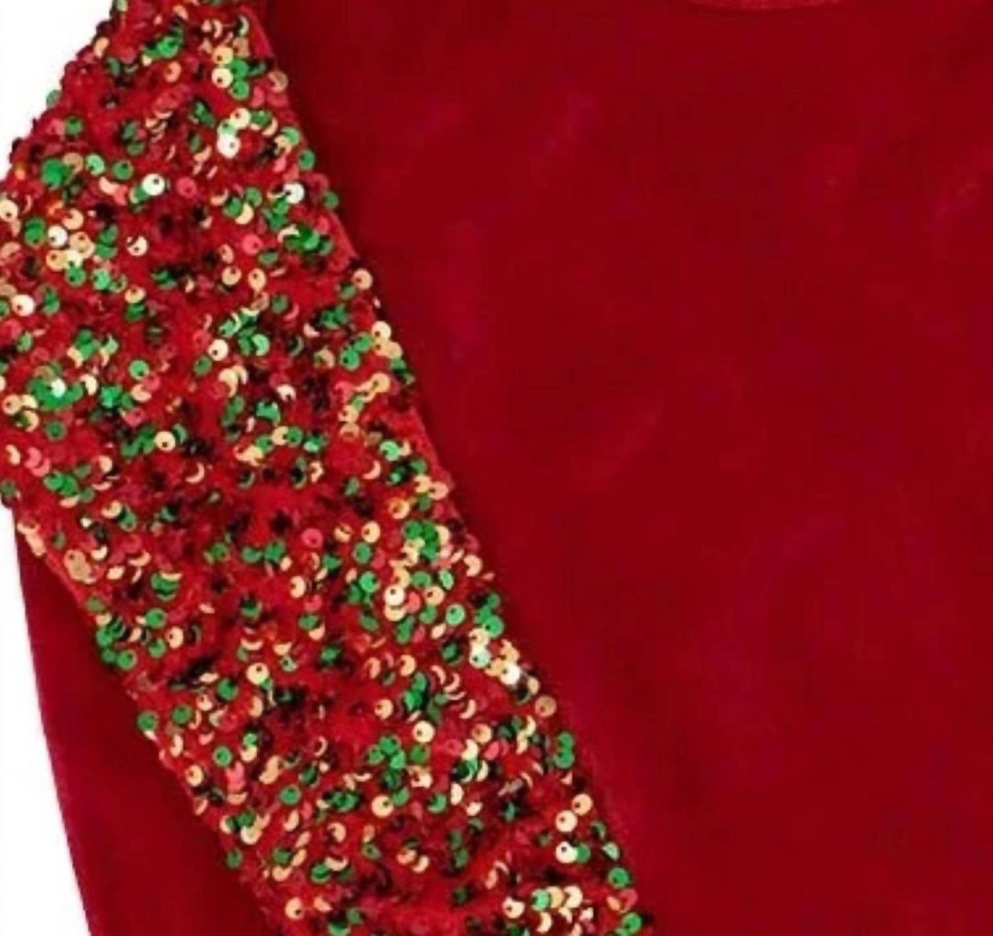 Kid's Christmas Sequin Sleeve Top