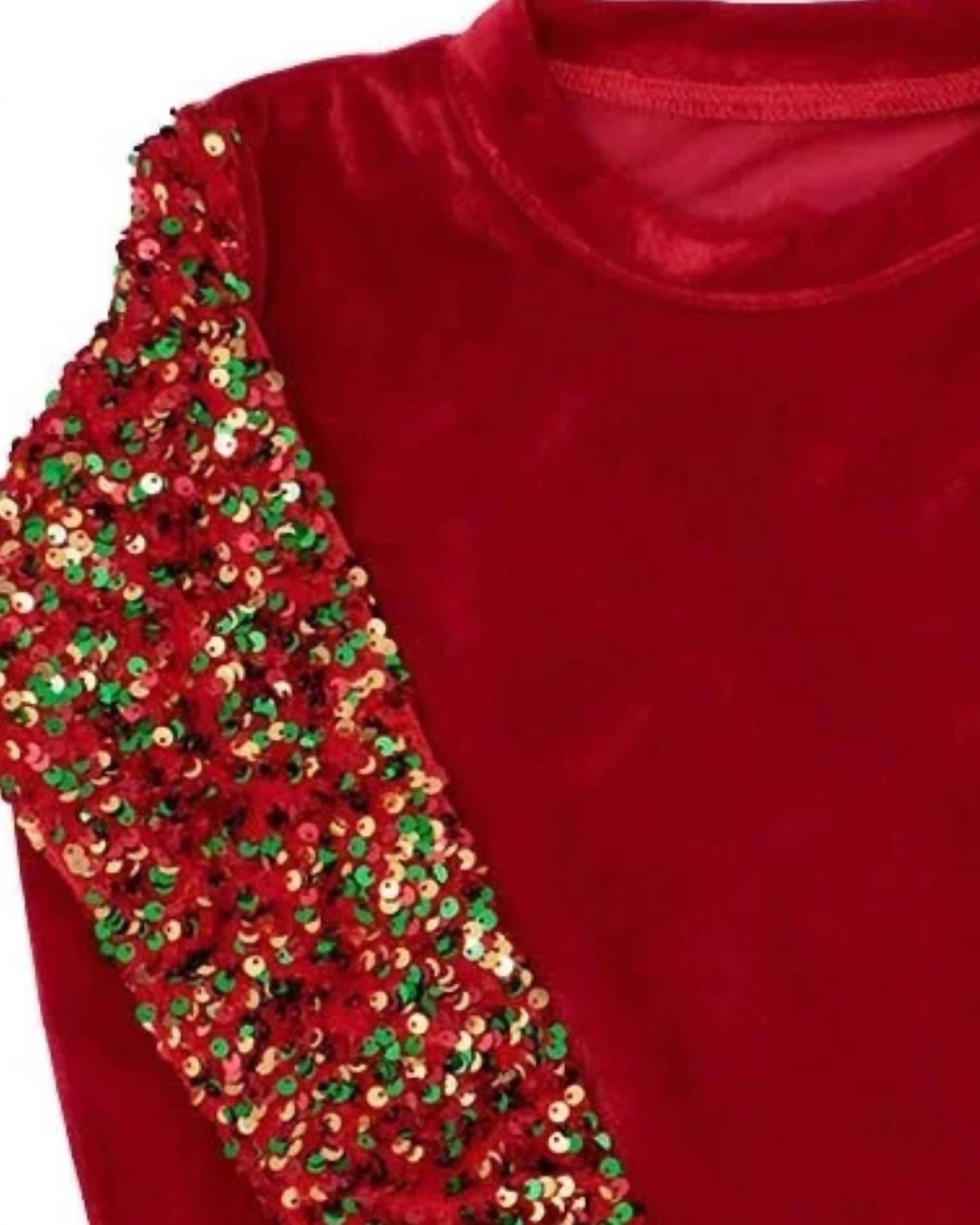 Kid's Christmas Sequin Sleeve Top