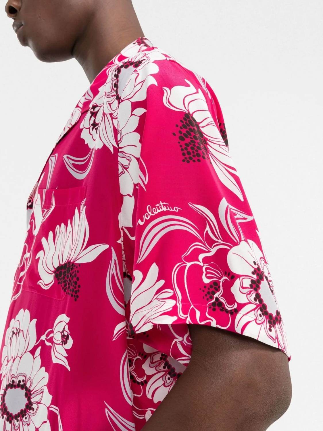 Valentino - Floral Print Short Sleeved Shirt - Rack Hunt