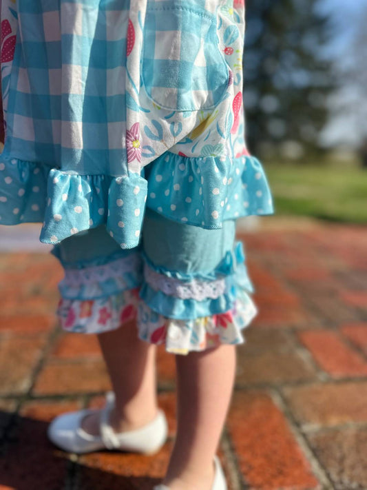 Girl's Rainbow Garden Outfit Set