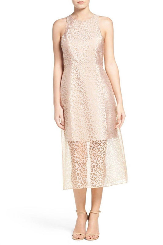 Ali & Jay - Leopard Print Sheet Midi Sleeveless Dress - Rack Hunt -