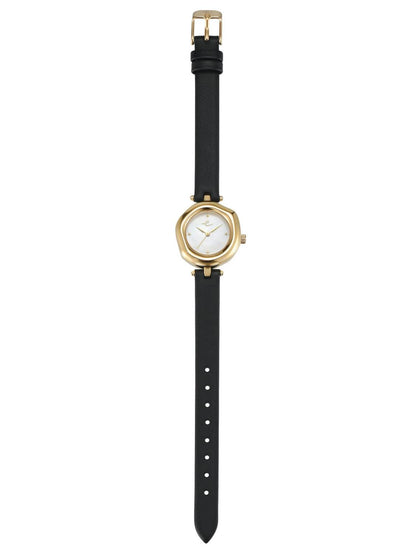 Women's Open Circle Leather Watch