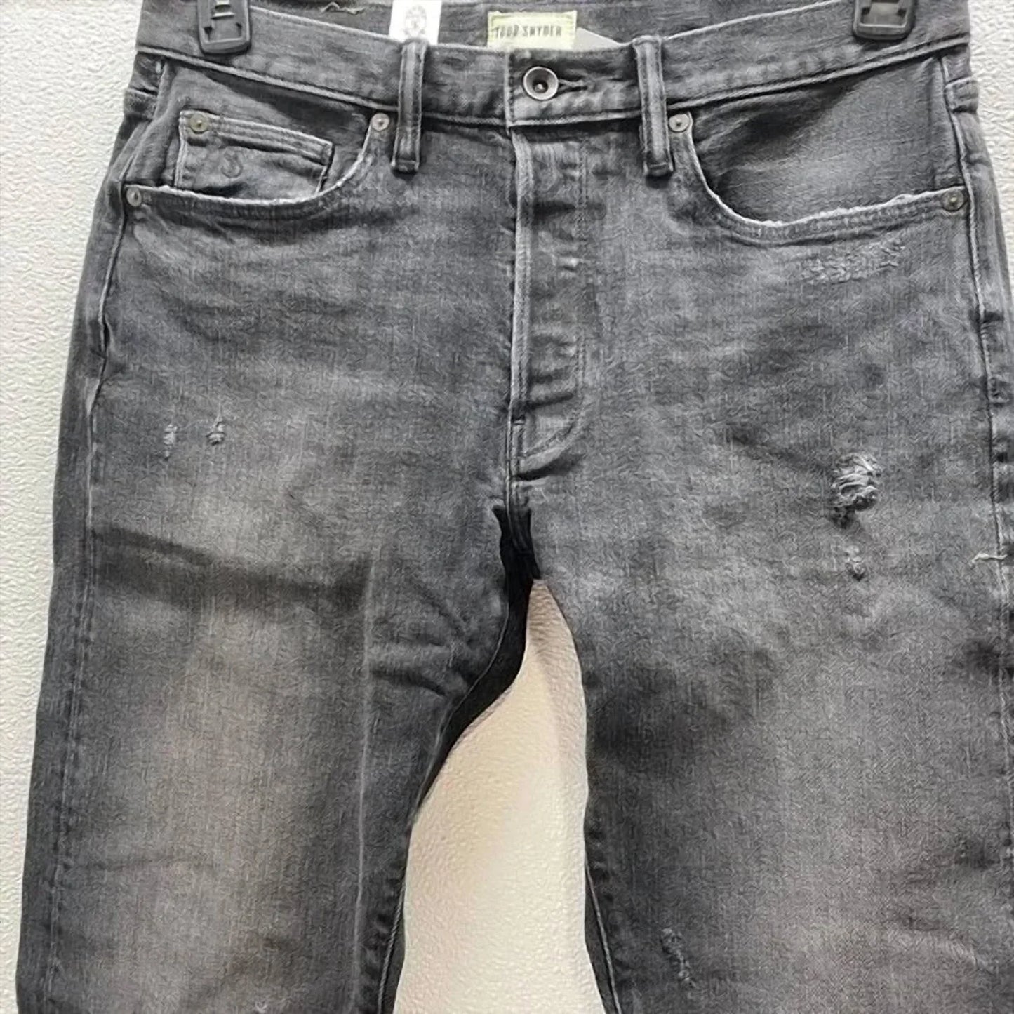 Todd Snyder - Men's Slim Fit Distressed Five-pocket Jeans - Rack Hunt