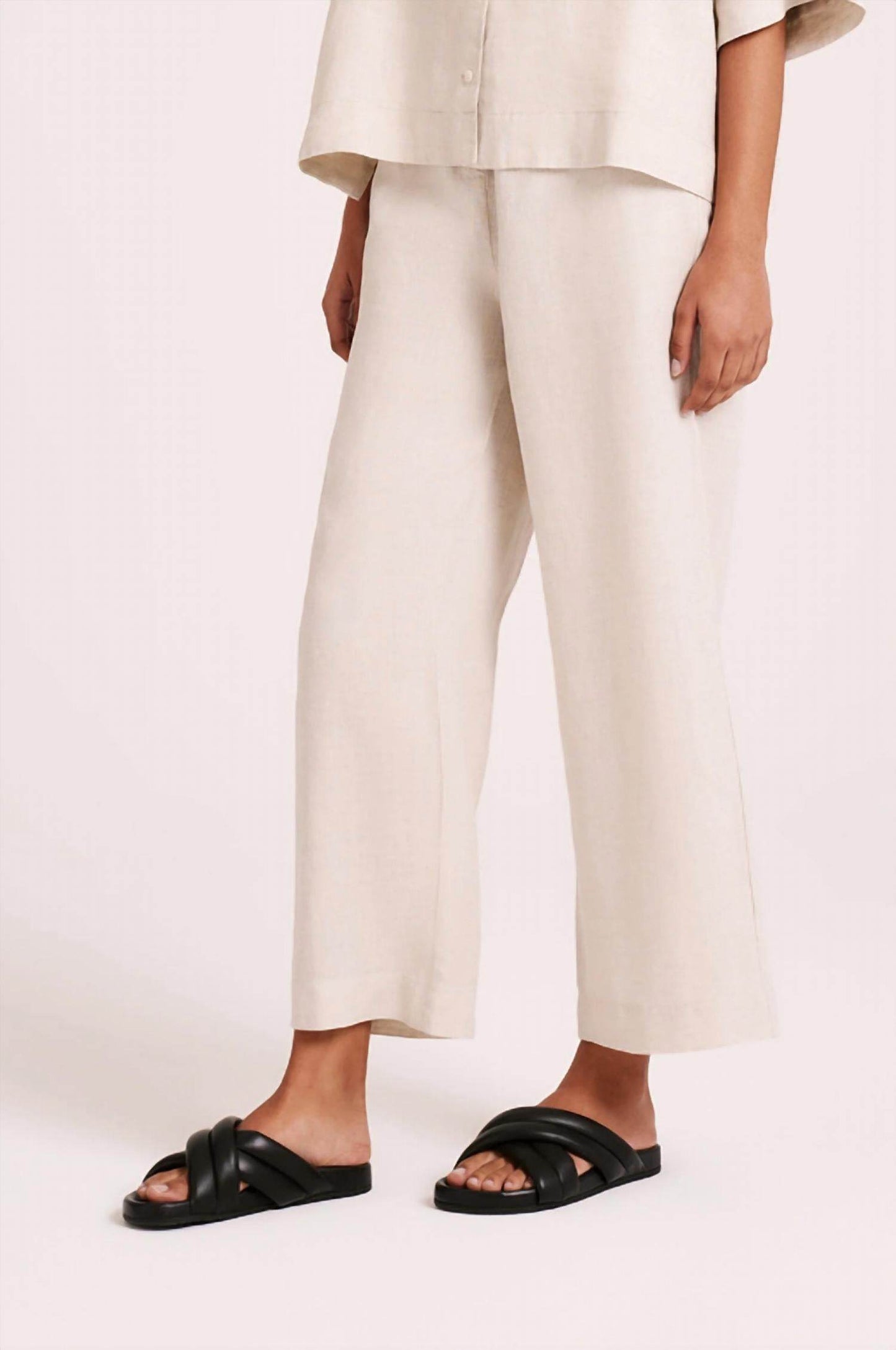Nude Lucy - Lounge Linen Crop Pant - Rack Hunt
