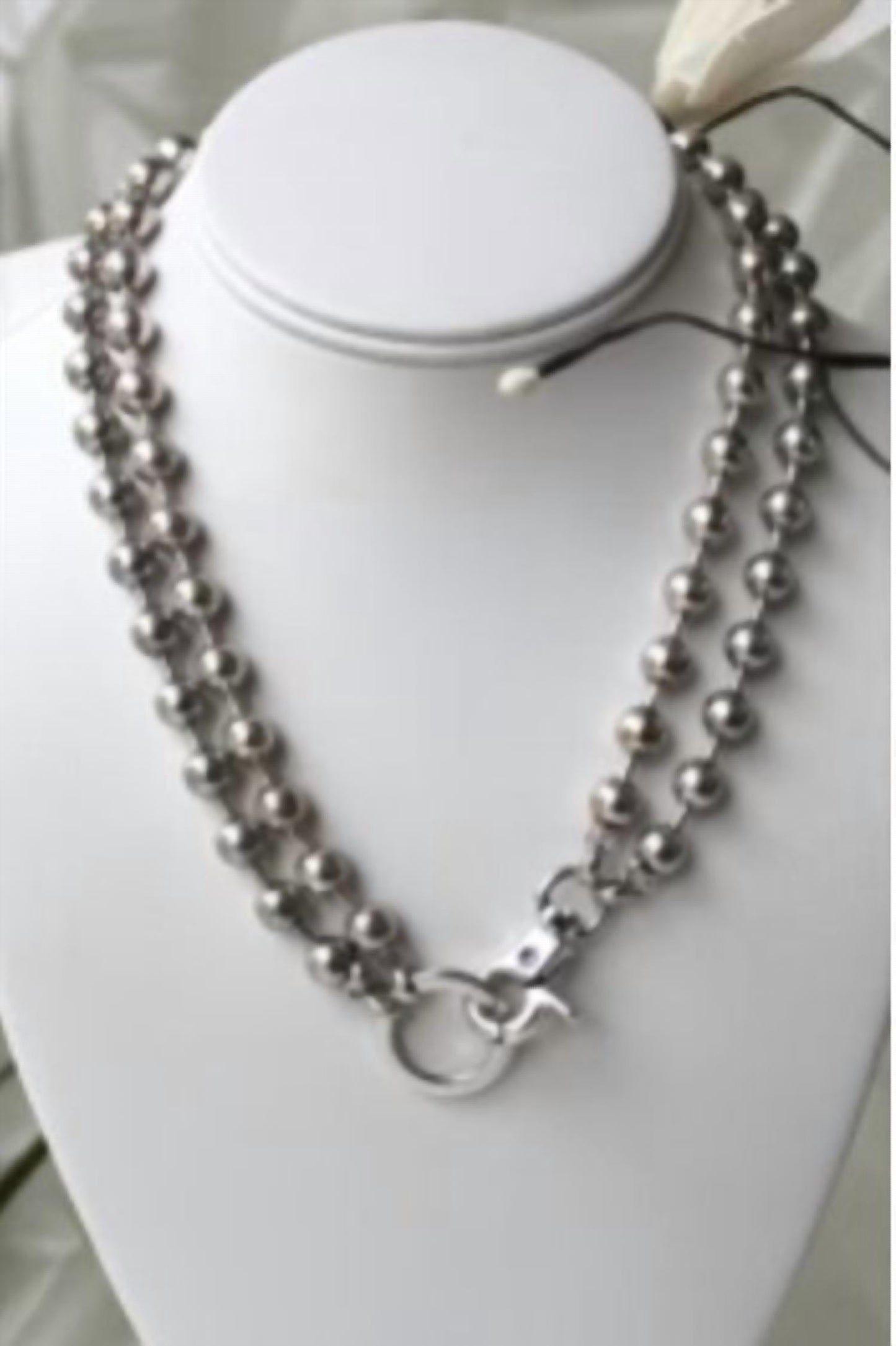 Convertible Chunky Silver Necklace