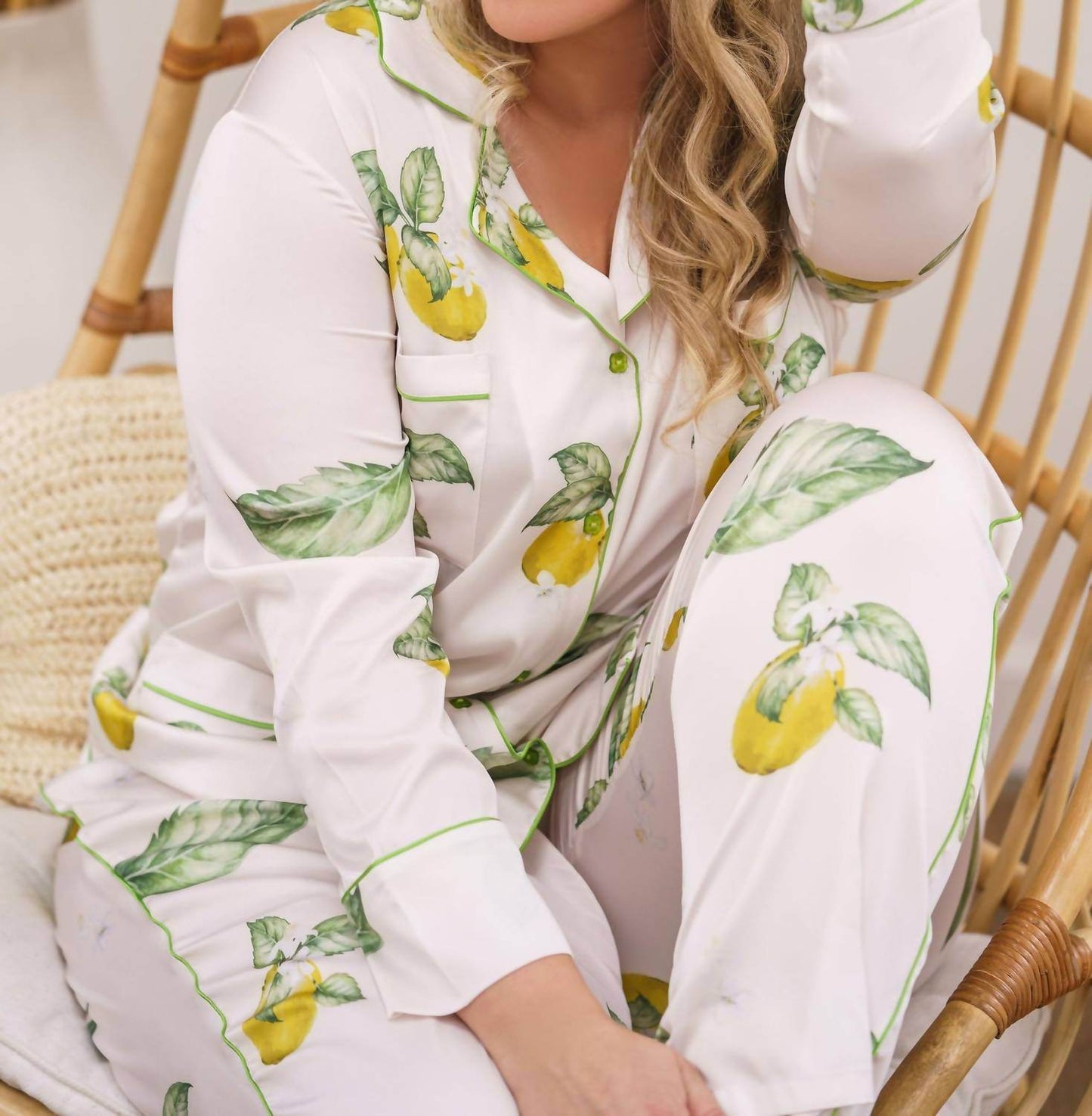 ISAYES - Lemon Pajama Set - Plus - Rack Hunt -