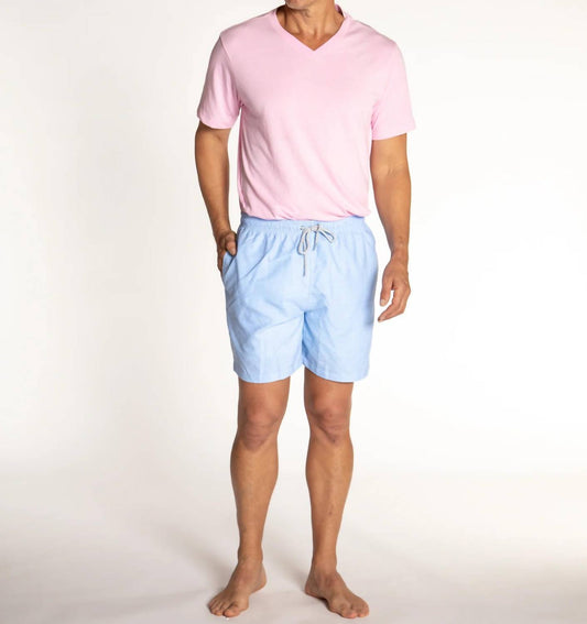 Linen Solid Swim Trunk