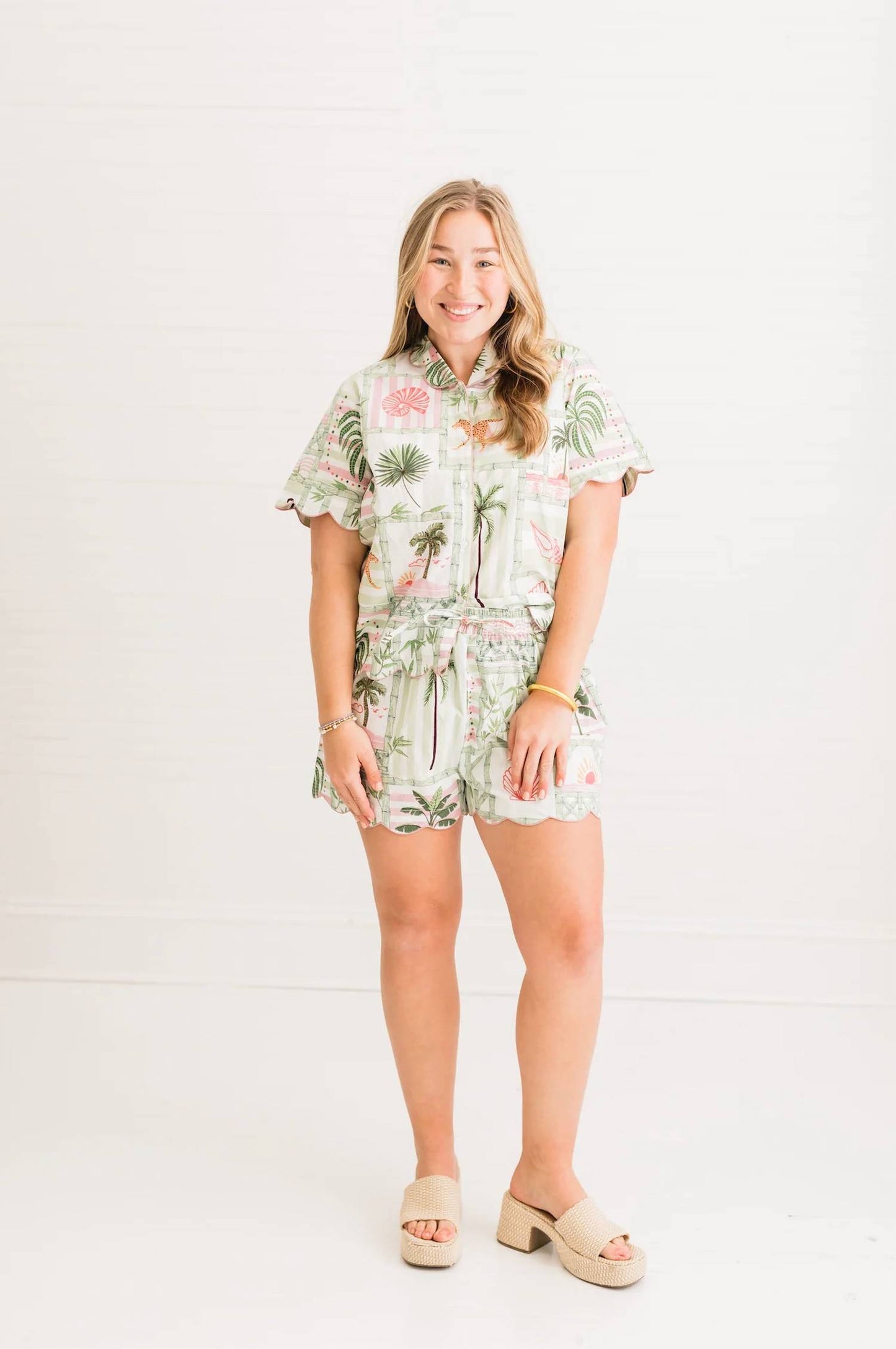 Henley Pajama Short Set