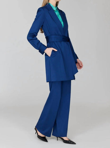 Matte Jersey Trench Coat With Belt