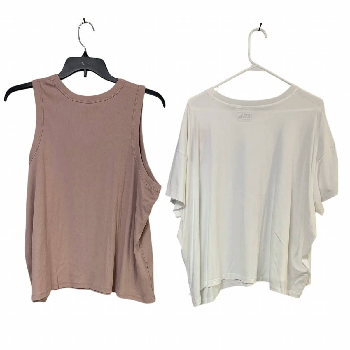 Women's Rib Tank Surreal Travel Crew Two-piece Tee - Plus