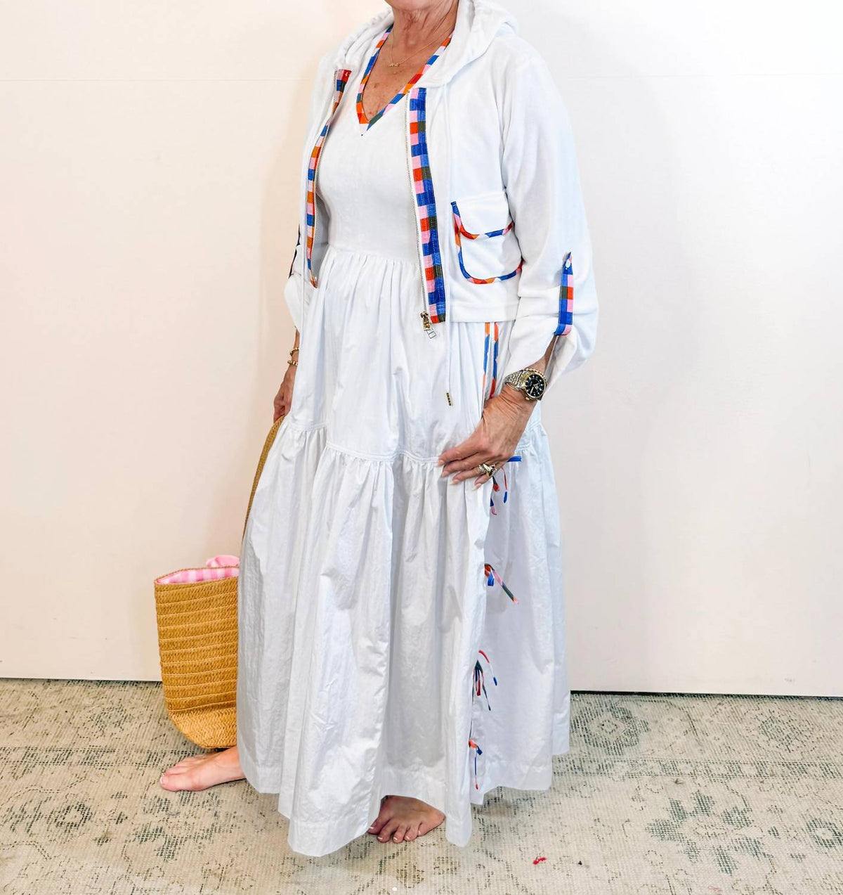 Colonial Madras French Terry Jacket