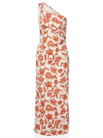 Chloe One Shoulder Midi Dress