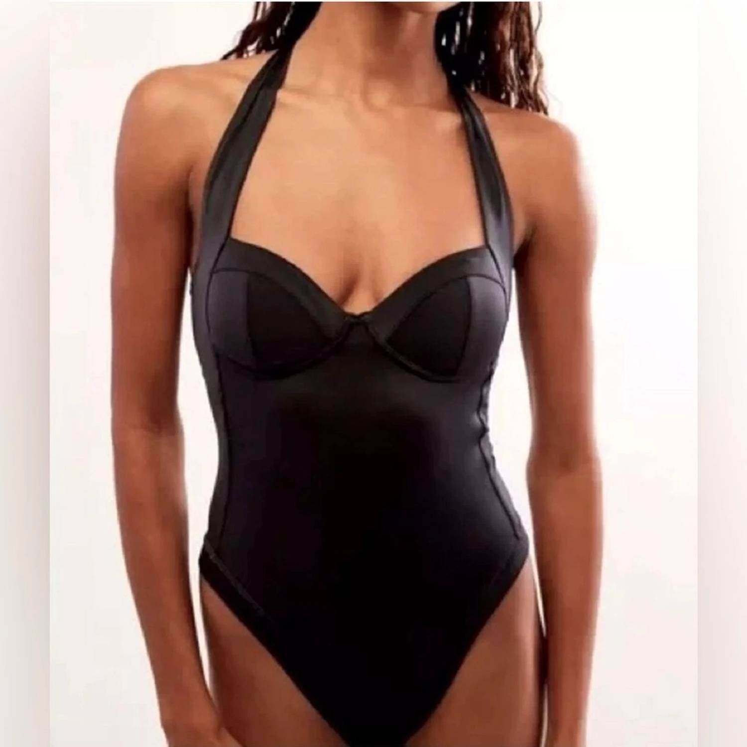 We are HAH - Pull Thru One Piece Swimsuit Bodysuit - Rack Hunt