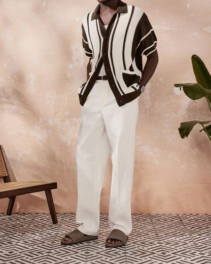 Fabricio Short Sleeve Crochet Cardigan