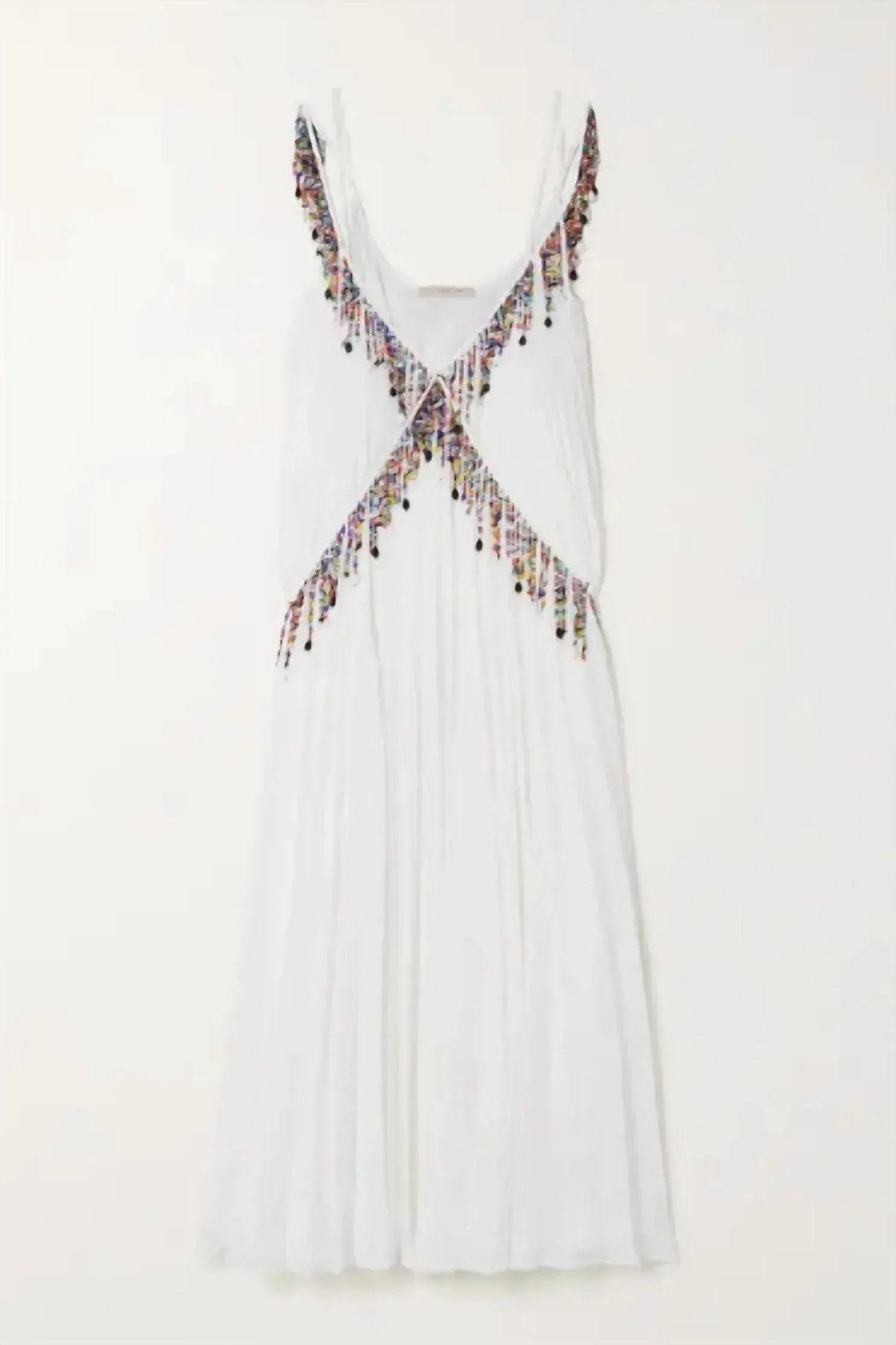 Christopher Kane - Pleated Bead-Embellished Georgette Mini Dress - Rack Hunt