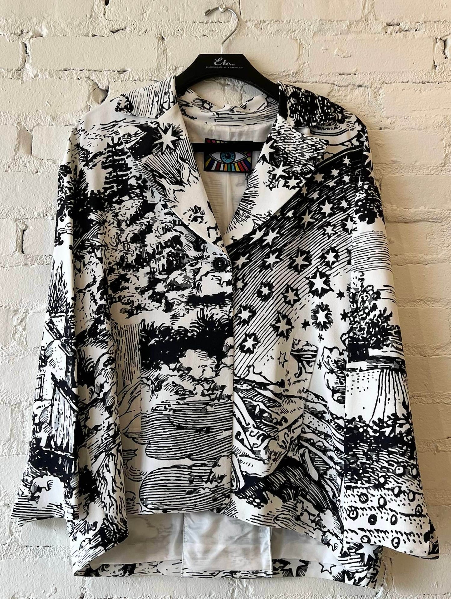 Libertine - Women's Modern Toile Pleated Jacket - Rack Hunt -