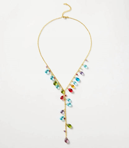Women's Gemstone Lariat Necklace