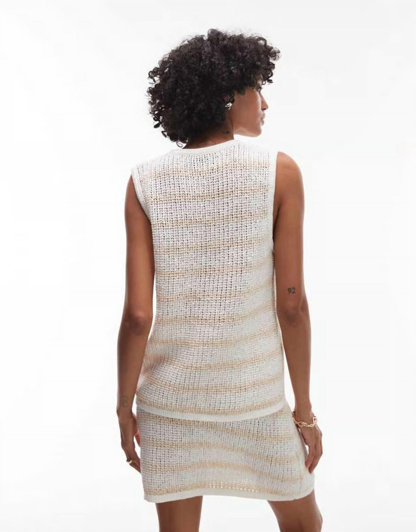Sol Stripe Longline Knit Vest