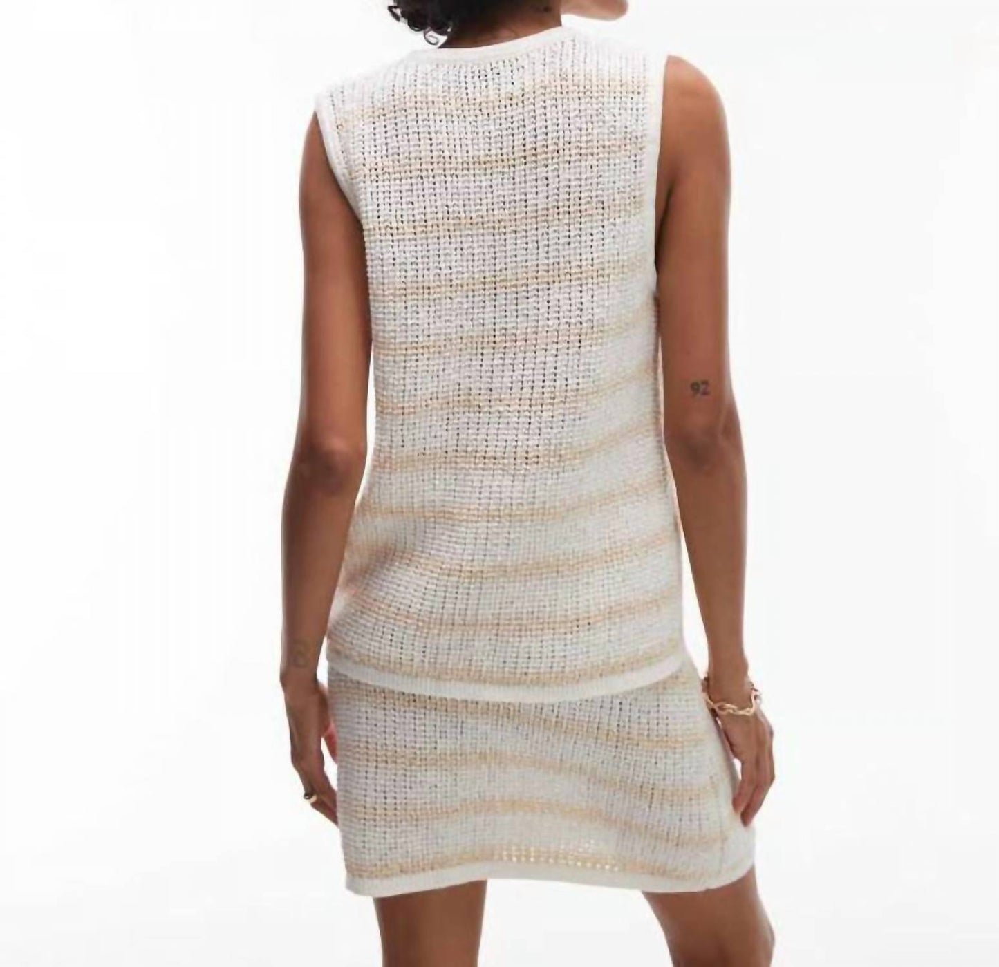 Sol Stripe Longline Knit Vest