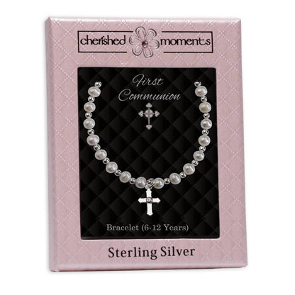 Girls First Communion Cross Bracelet