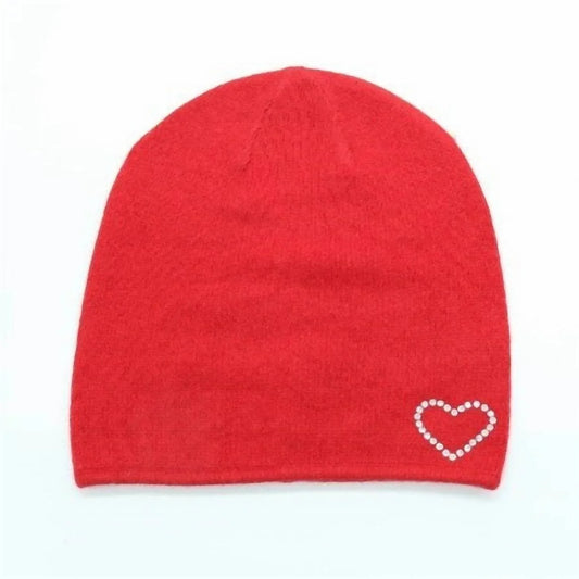 Portolano - Women's Crystal Heart Boyfriend Hat - Rack Hunt