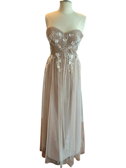 Dessy - Women's Strapless Floral Gown - Rack Hunt