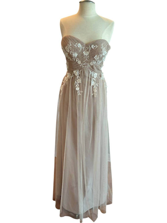 Dessy - Women's Strapless Floral Gown - Rack Hunt -