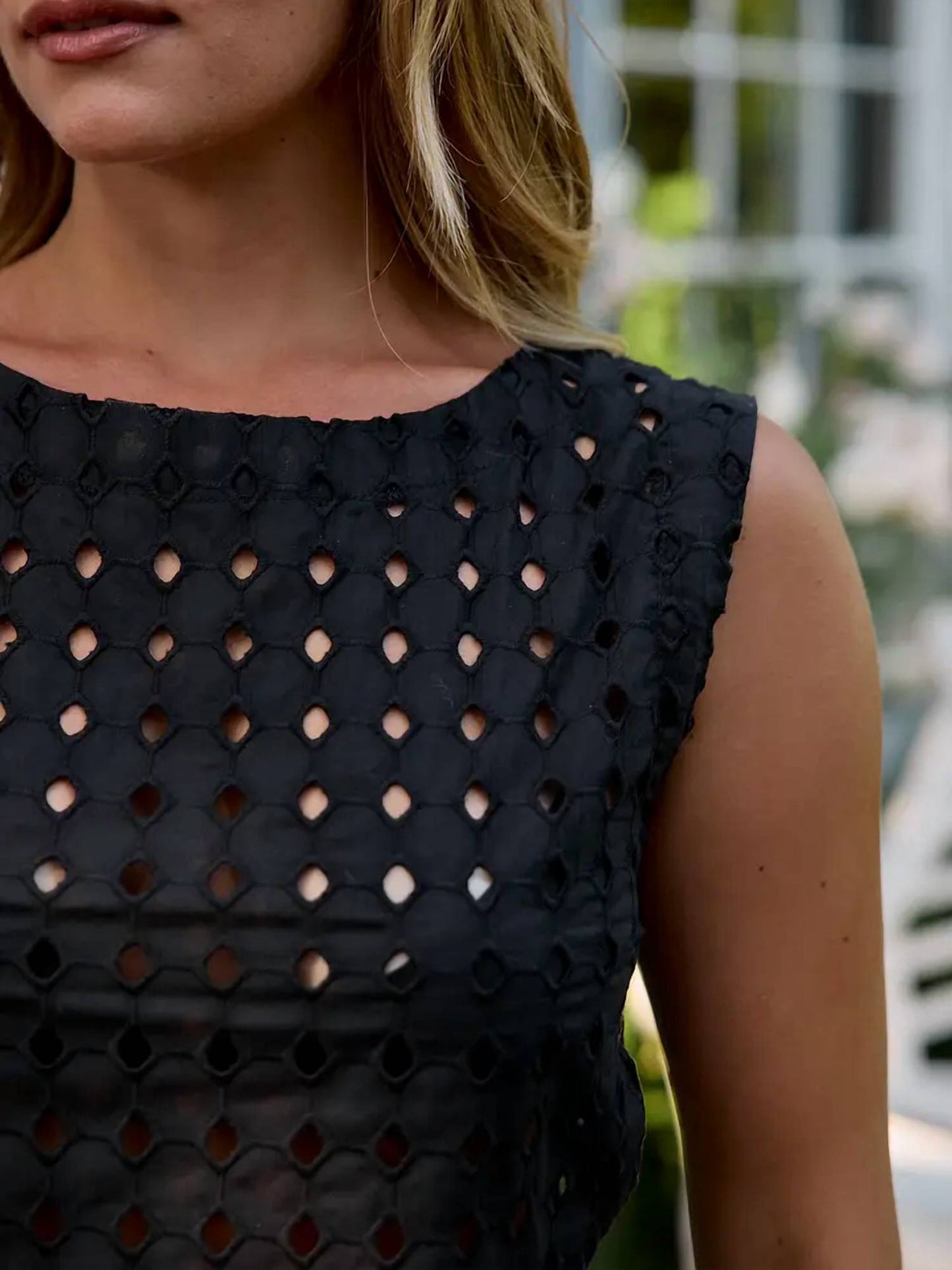 Olga Eyelet Top