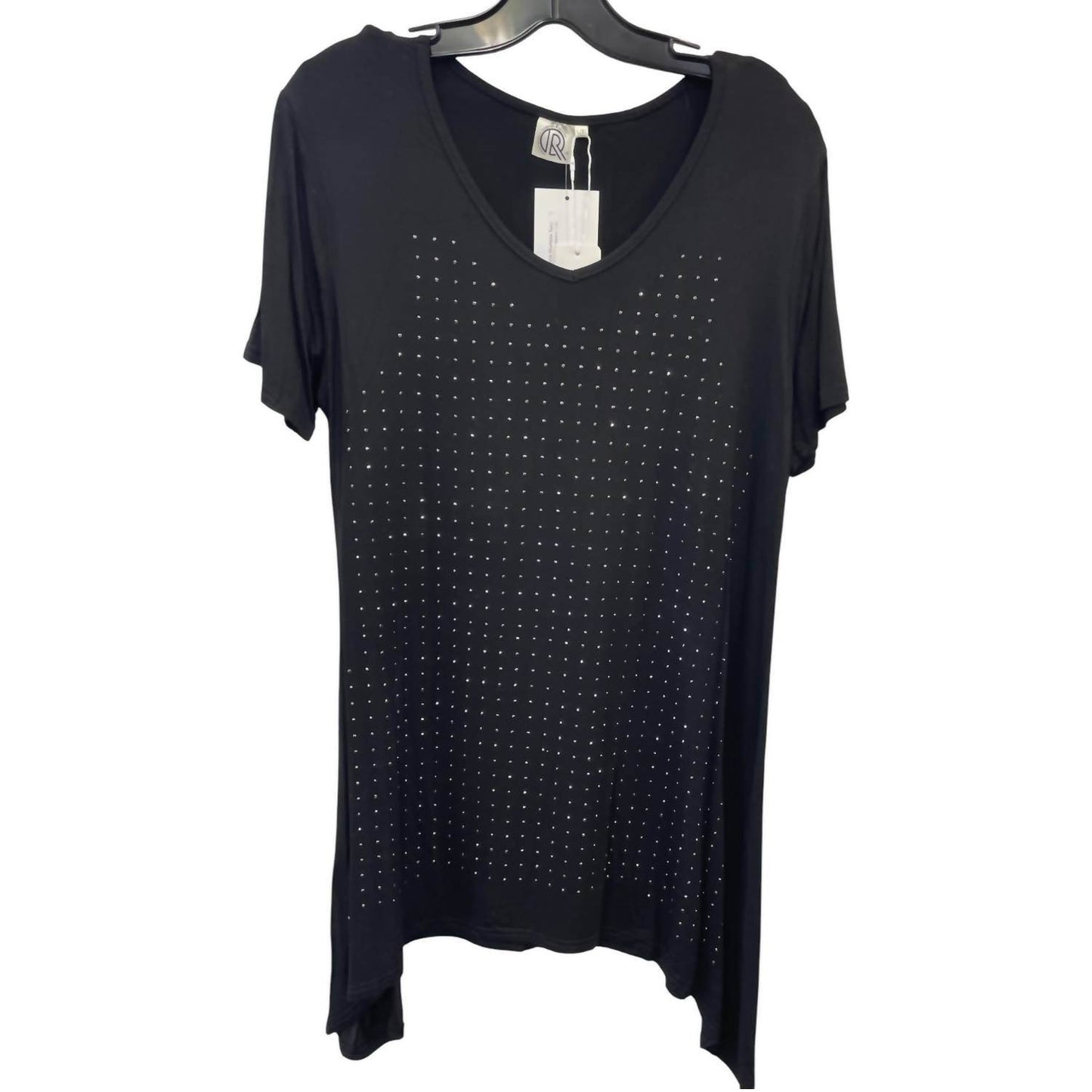 Fashion Apparel - Women's Rhinestone Sharkbite Tunic - Rack Hunt
