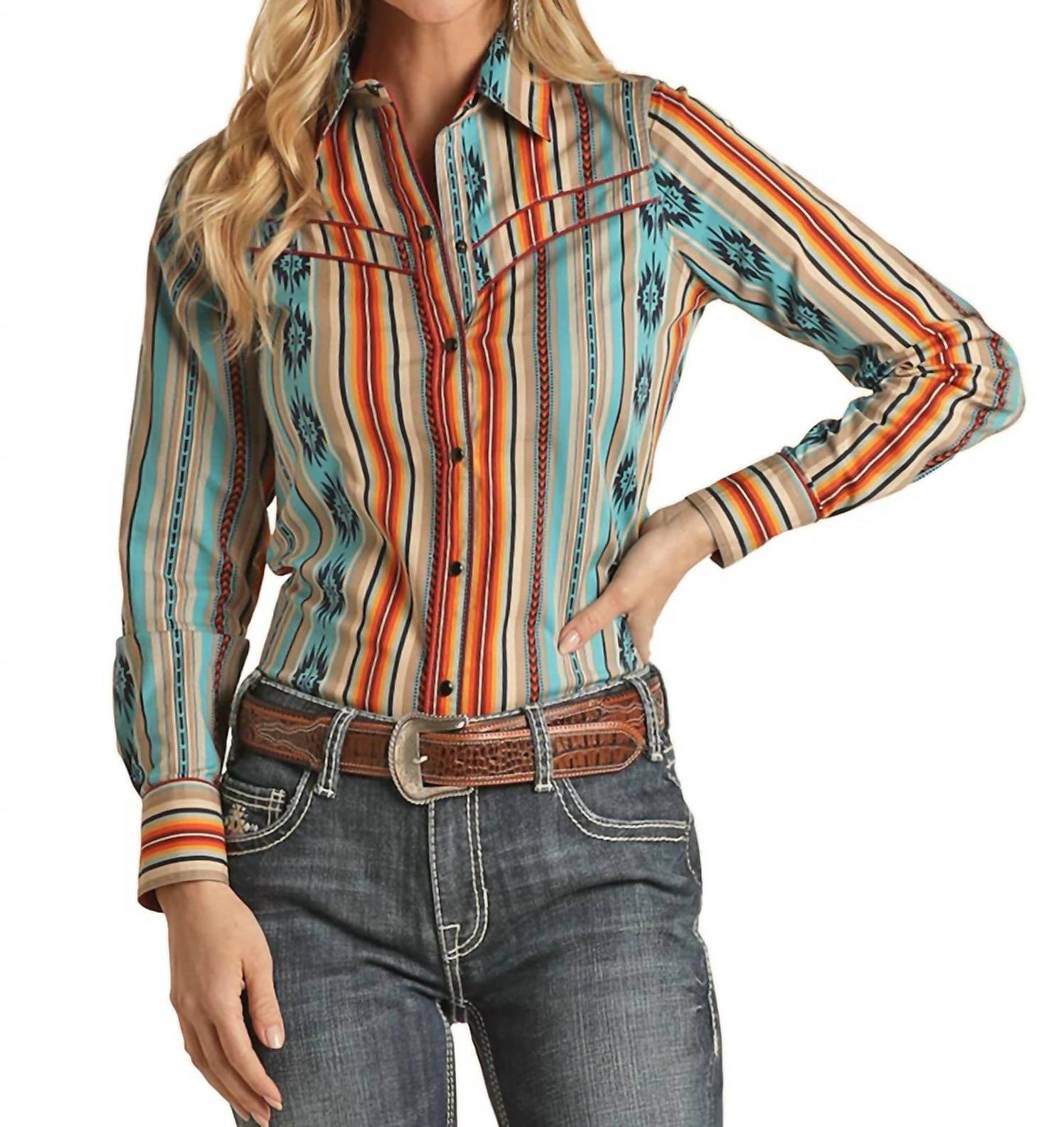 Rock & Roll Cowgirl - Dale Brisby Woven Snap Shirt - Rack Hunt
