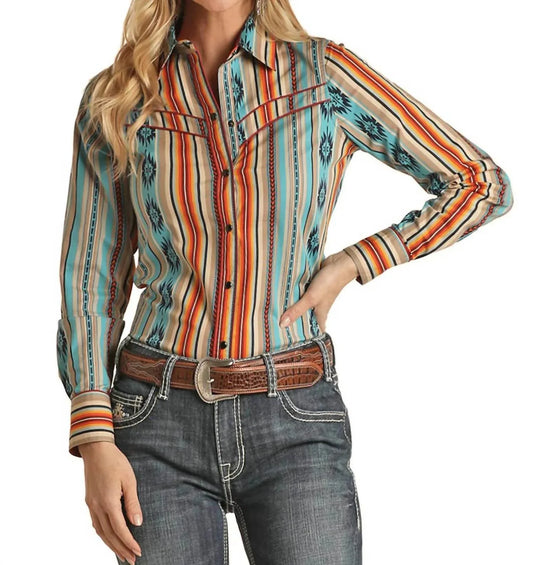 Rock & Roll Cowgirl - Dale Brisby Woven Snap Shirt - Rack Hunt