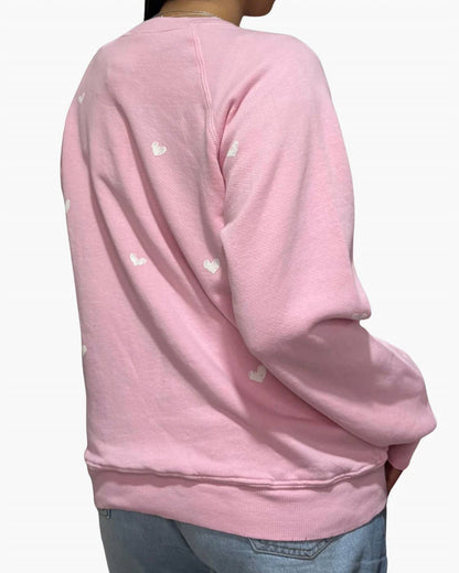 Love With Hearts Crew Sweatshirt