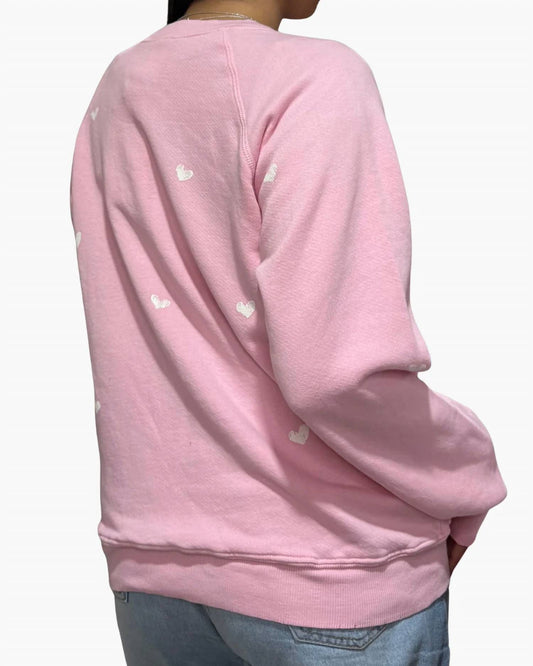 Love With Hearts Crew Sweatshirt