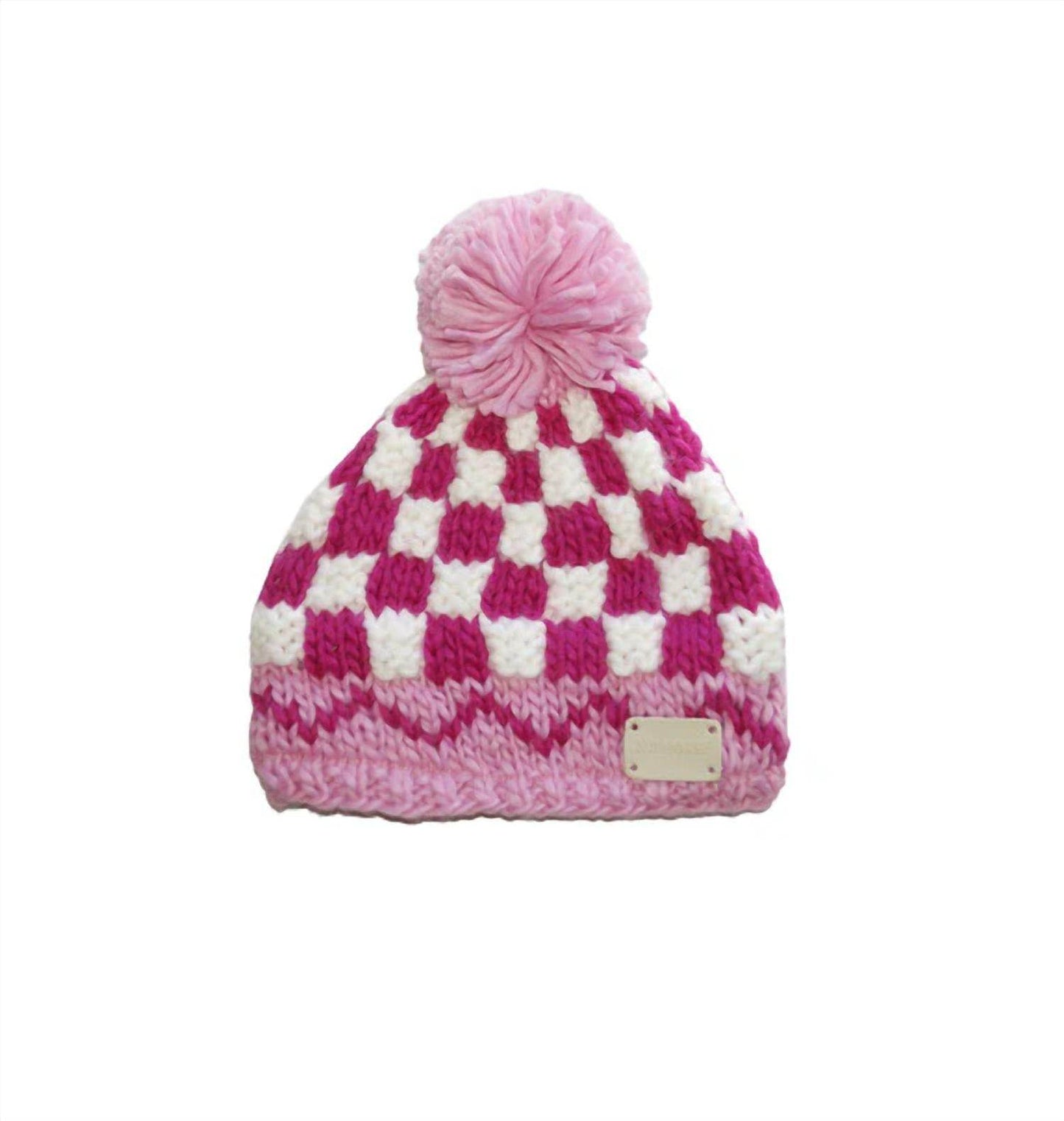 Blade and Rose - Baby Checkered Pompom Bobble Hat - Rack Hunt -