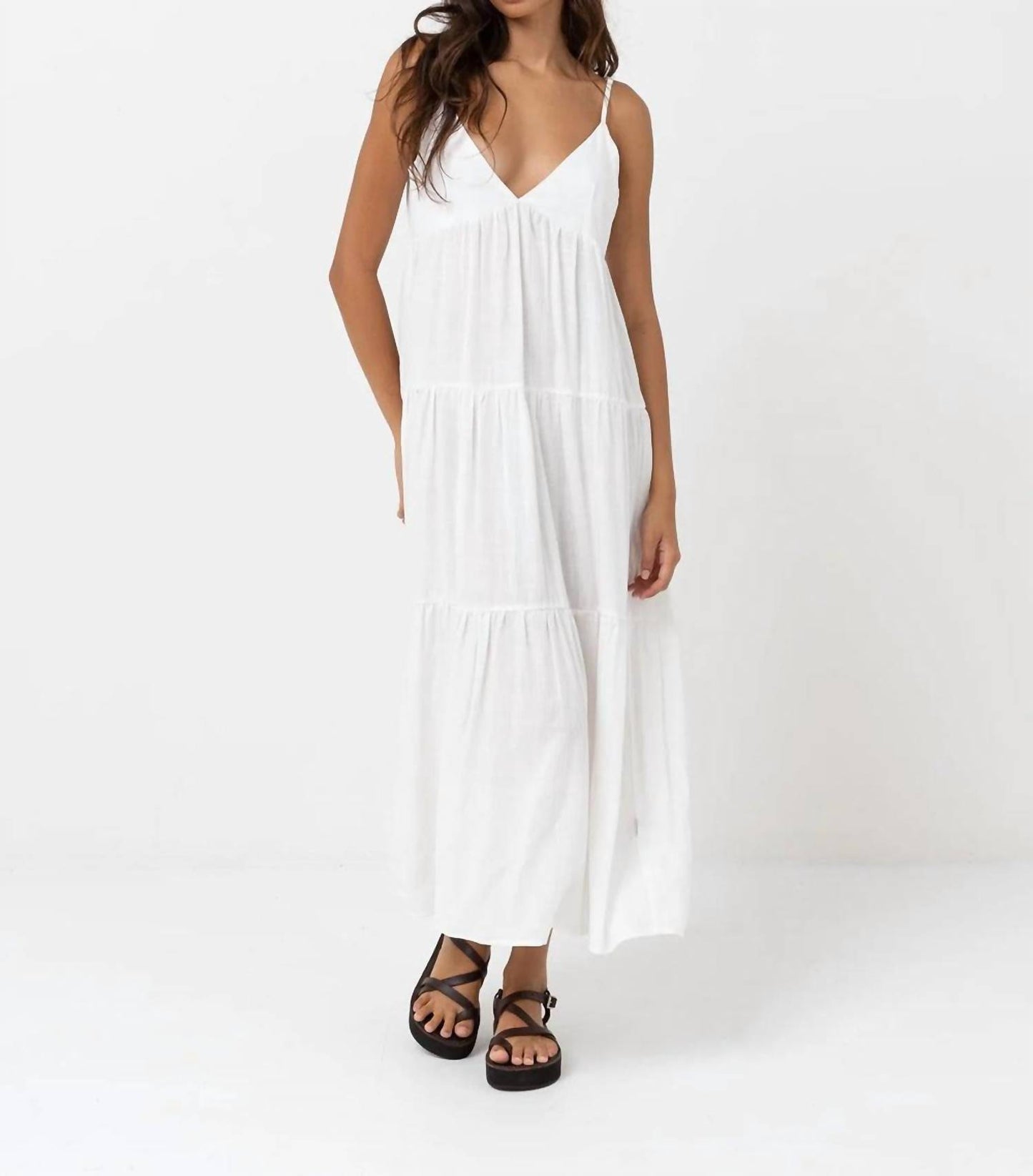 Classic Tiered Midi Dress