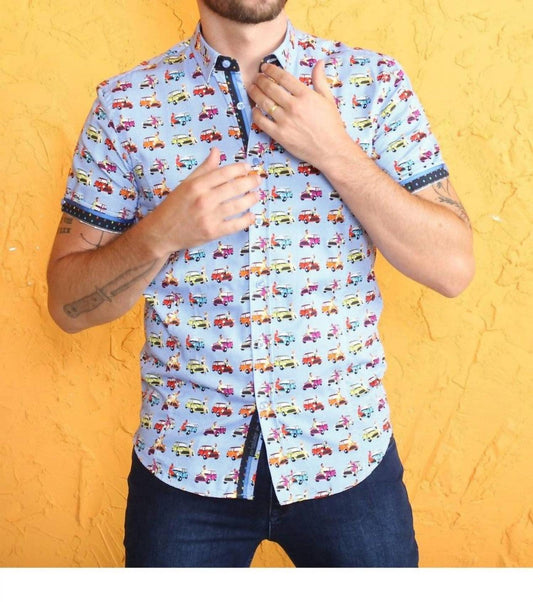 Men's Pin-up Cruiser Shirt With Trim