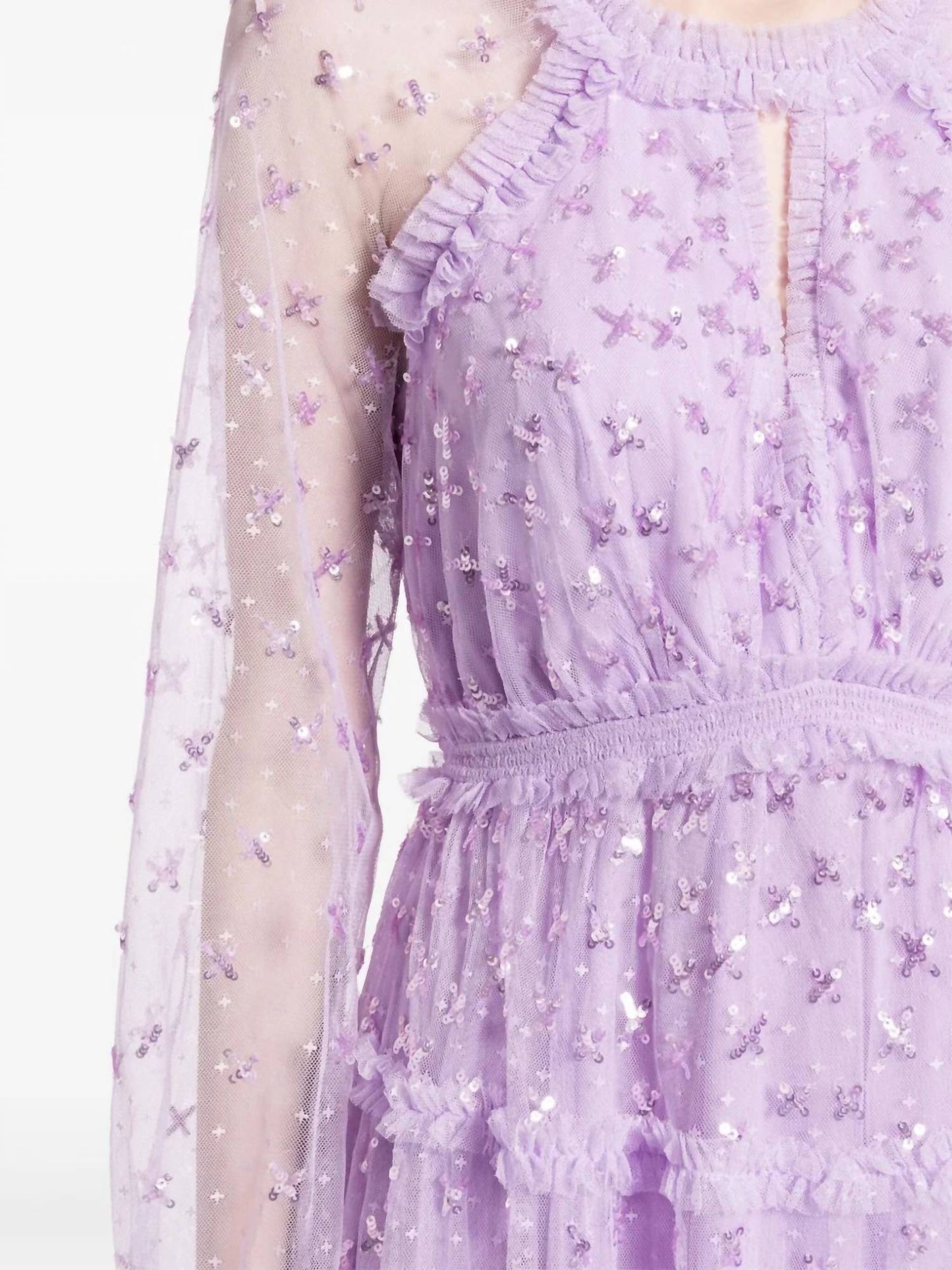 Sequin Kisses Ankle Gown