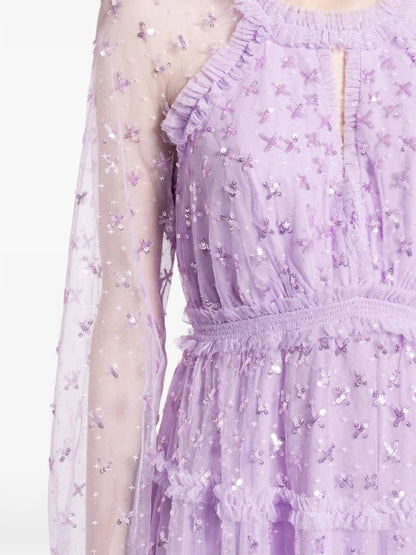 Sequin Kisses Ankle Gown