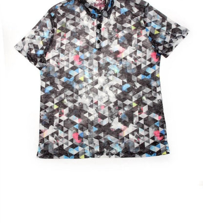 Men's Geo Print Polo Shirt