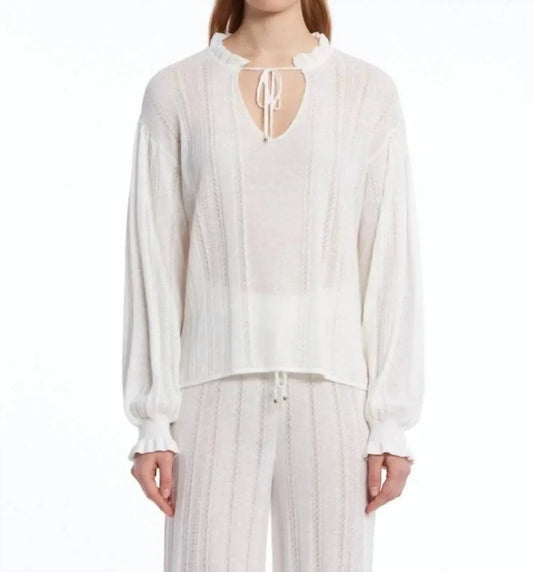KNITSS - Heaven Drop Collar Knit Frill Top - Rack Hunt