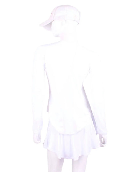 Love Love Tennis - Women's Arm Long Sleeve Crew Tee - Rack Hunt