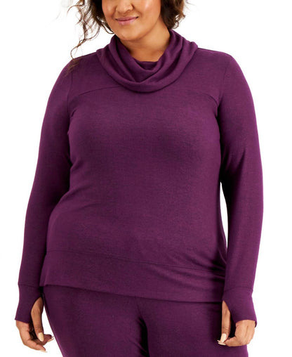 Activewear Cowlneck Knit Top