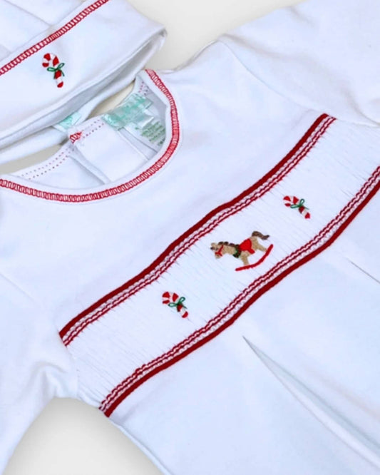 Infant 2pc Christmas Footie With Hat
